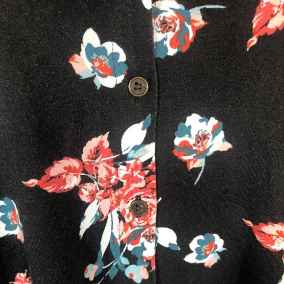 Kim Rogers Size XXL Tunic top- black with floral design - Picture 9 of 15